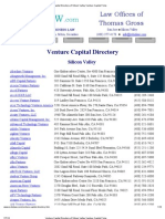 Venture Capital Directory of Silicon Valley Venture Capital Firms