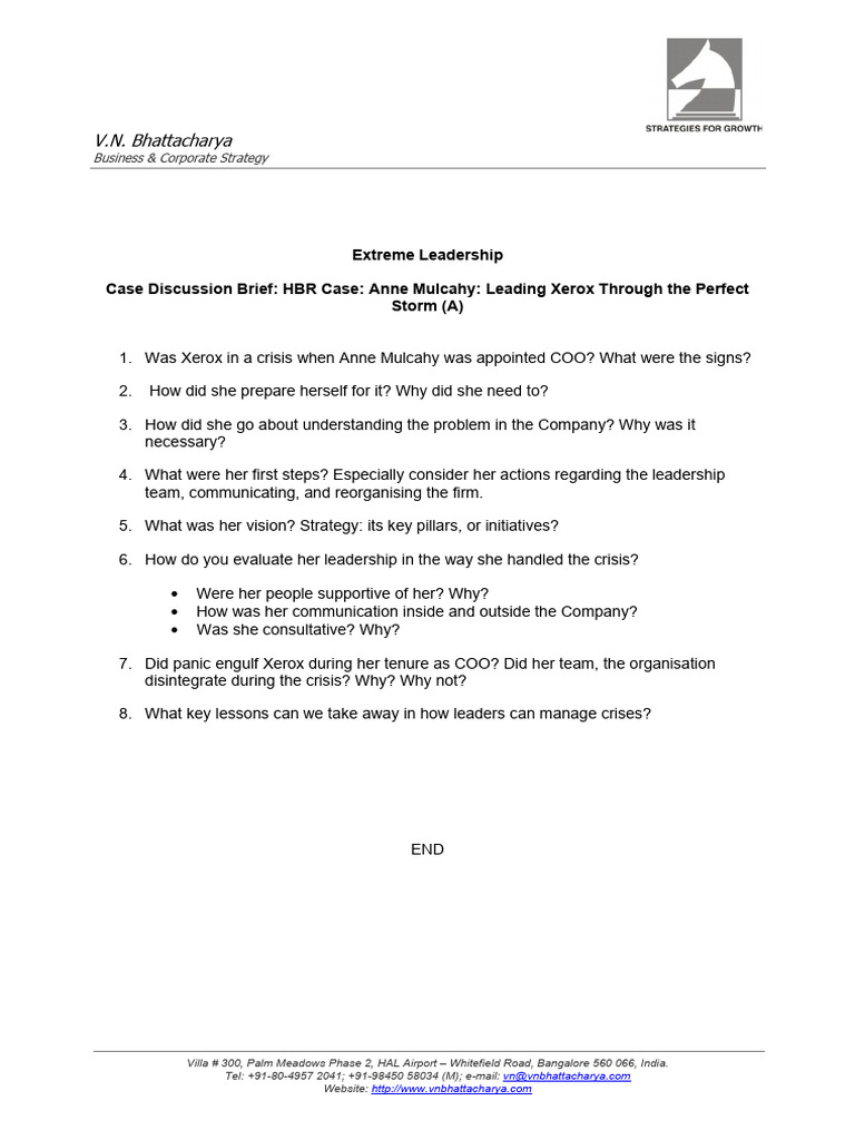 Lecture 7 Case Discussion Brief | PDF