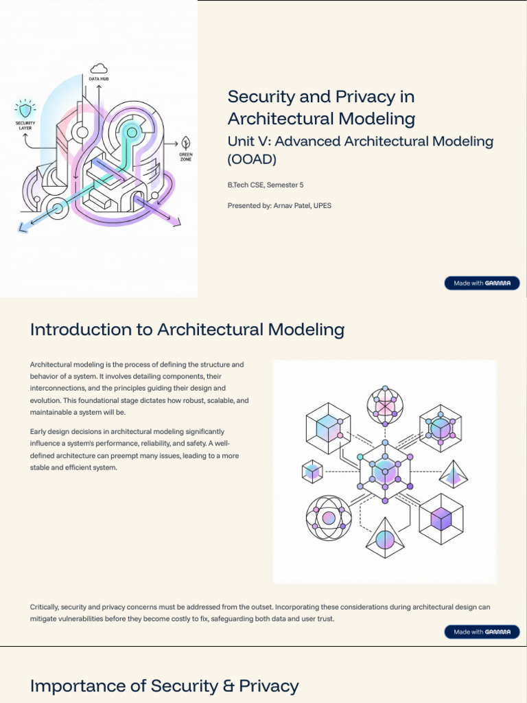 Security and Privacy in Architectural Modeling | PDF | Security ...