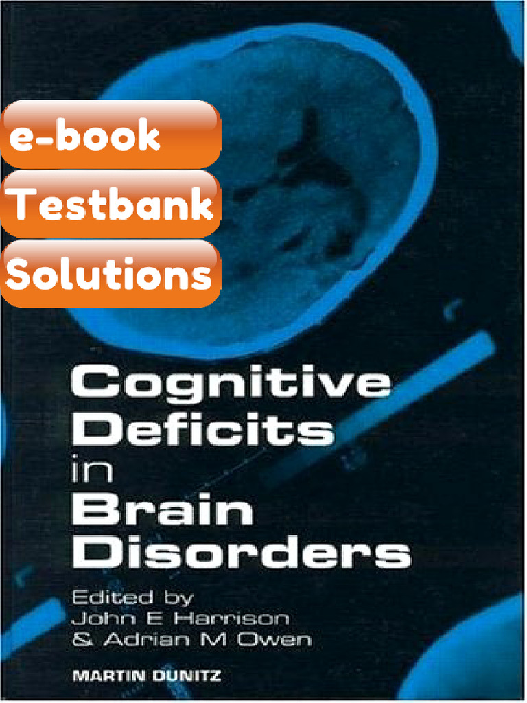 Testbank Cognitive Deficits in Brain Disorders Fast Download | PDF ...