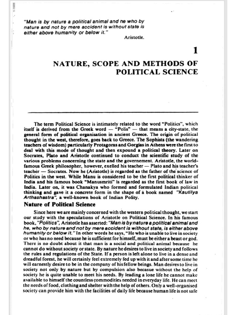 Sem 1 Pol Unit 1 | PDF