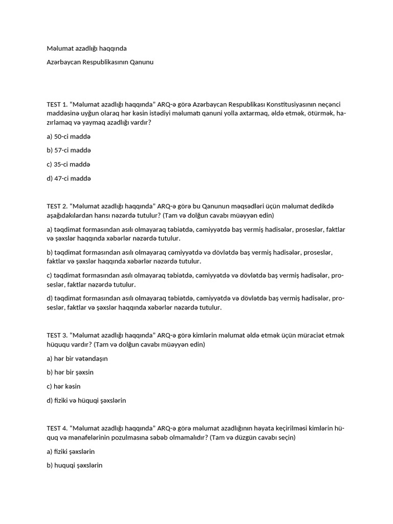 Melumat Azadligi | PDF