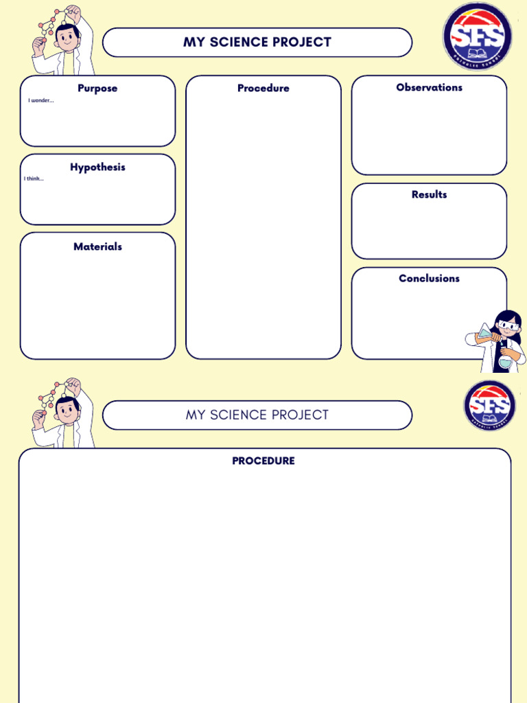 My Science Project 1st Level | PDF