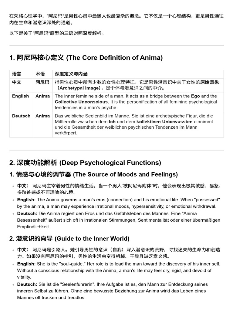 阿尼玛核心定义 (the Core Definition of Anima) | PDF