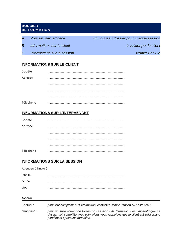 1-2 Dossier de Formation | PDF