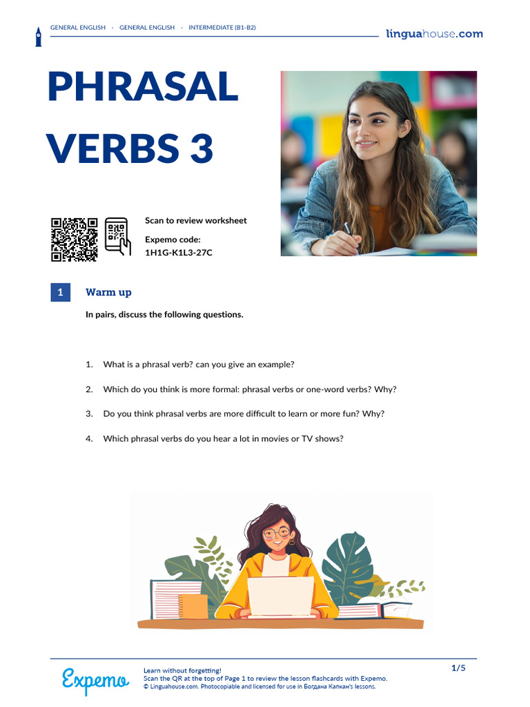 Phrasal Verbs 3 British English Student B1 B2 | PDF