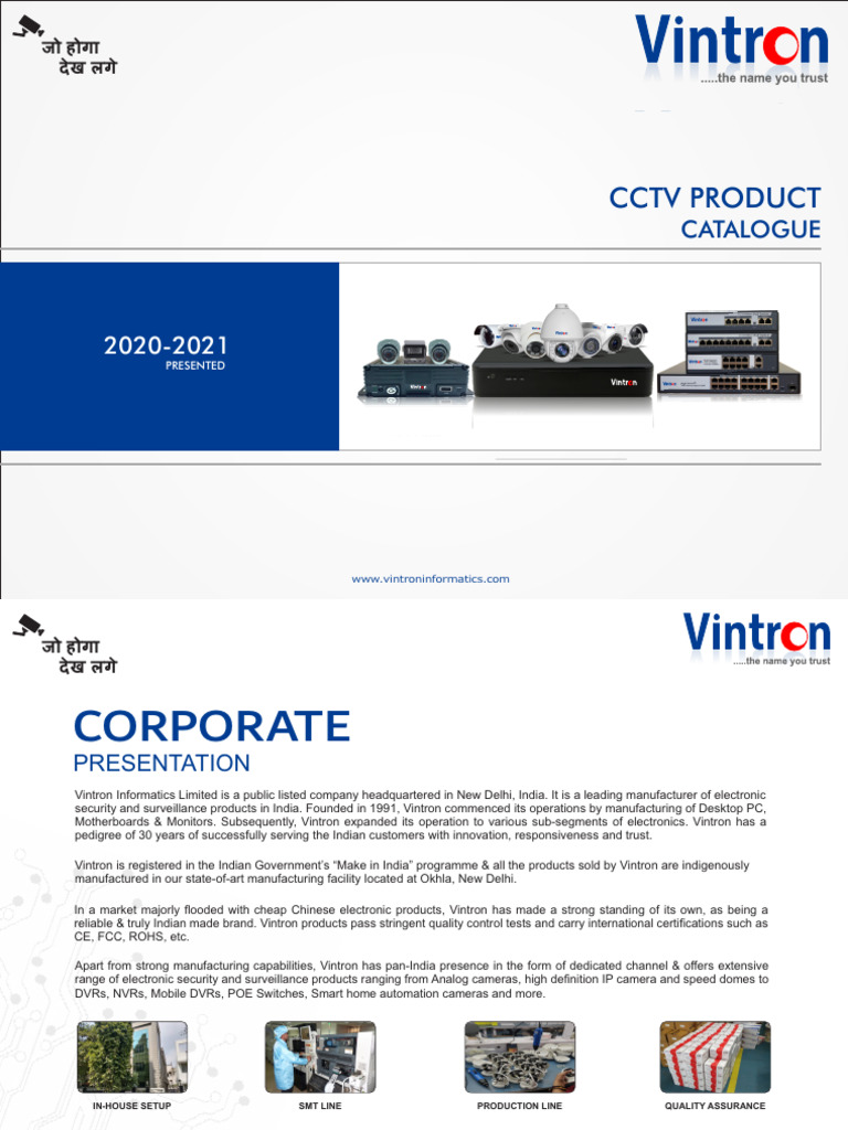 Vintron Catalogue 2018 Min | PDF | Pixel | Color Balance