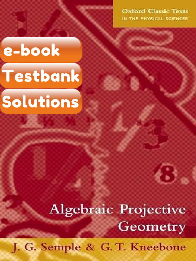 Testbank Algebraic Projective Geometry Fast Download | PDF ...