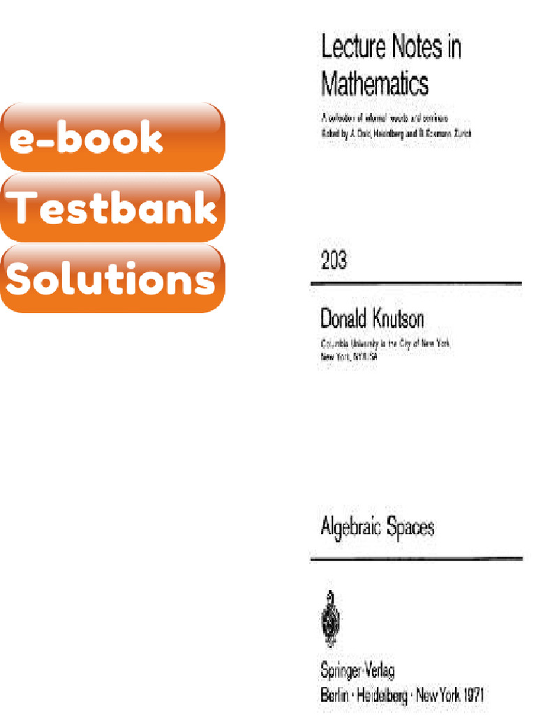 Testbank Algebraic Spaces Fast Download | PDF | Subscription Business ...