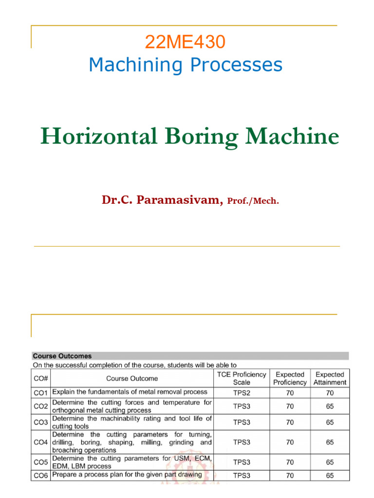 12 Horizontal Boring Machine | PDF | Machining | Mechanical Engineering