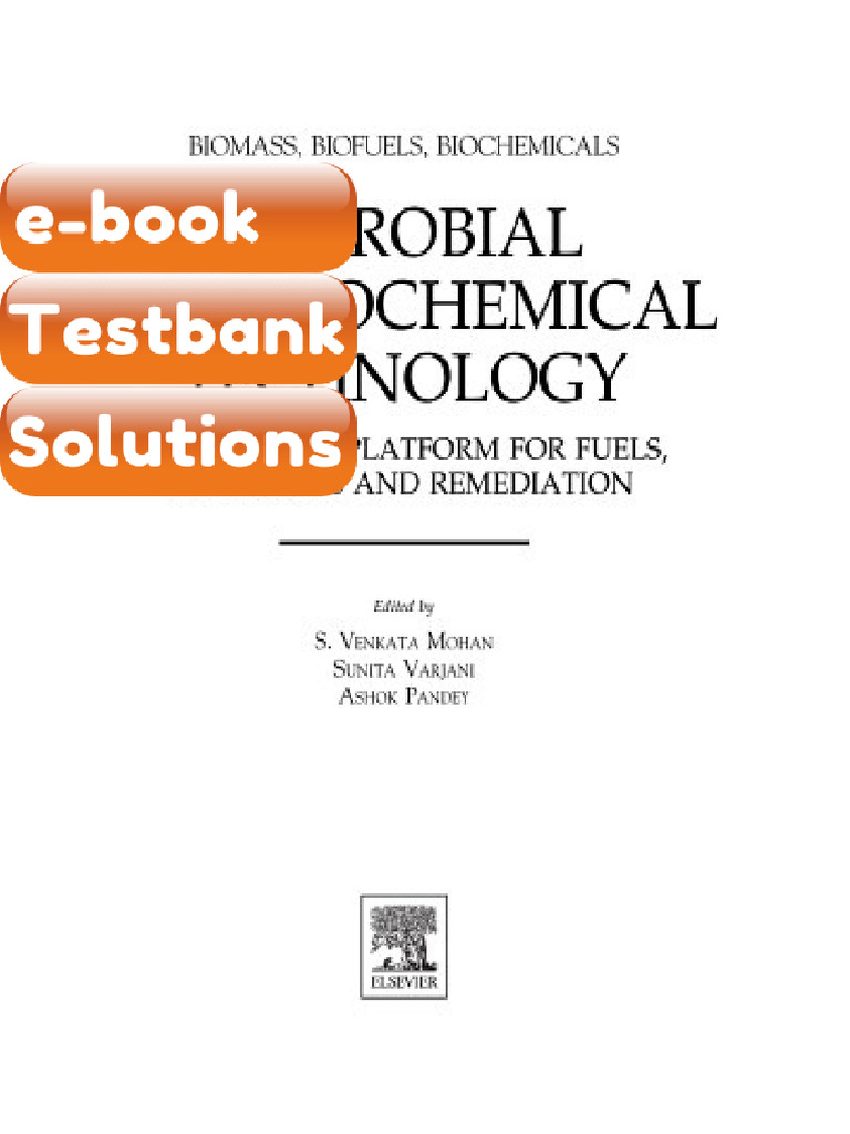 eBook & Testbank Biomass Biofuels Biochemicals Microbial ...