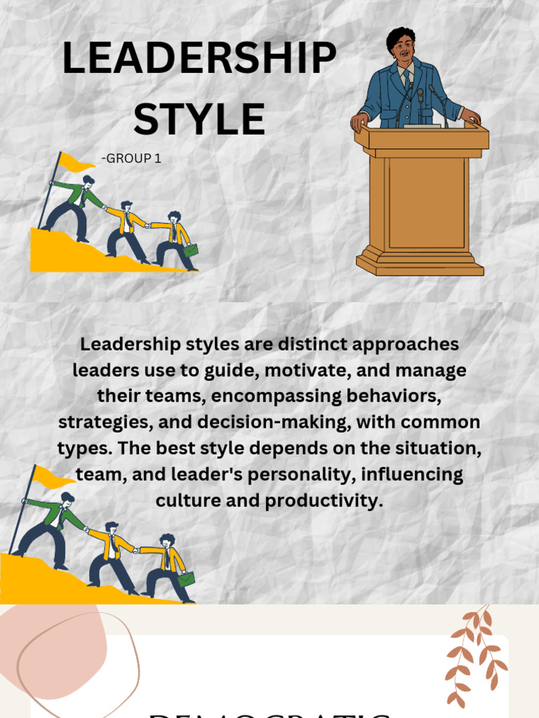 Leadership Style | PDF | Leadership | Classroom Management