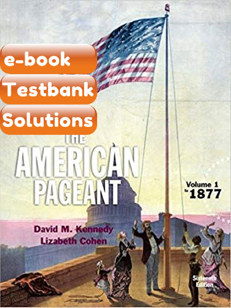 Testbank American Pageant Volume 1 16th Edition by David M Kennedy Fast ...
