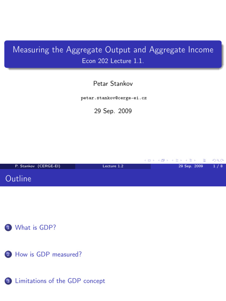 Lecture01 2 | PDF | Gross Domestic Product | Consumption (Economics)