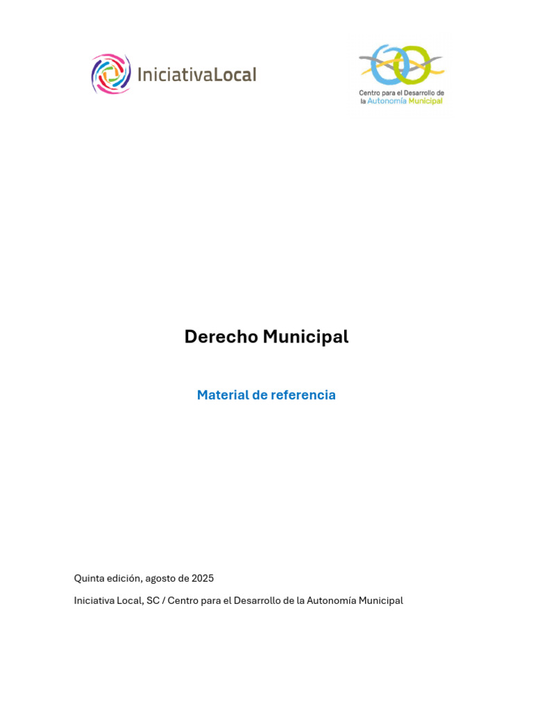 CIDM Cuadernillo v3 | PDF | Gobierno local | Constitución