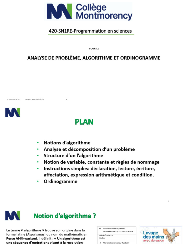 2 - Analyse, Algorithme Ordinogramme | PDF | Algorithmes | Booléen