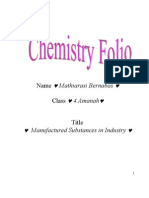 Chemistry Folio