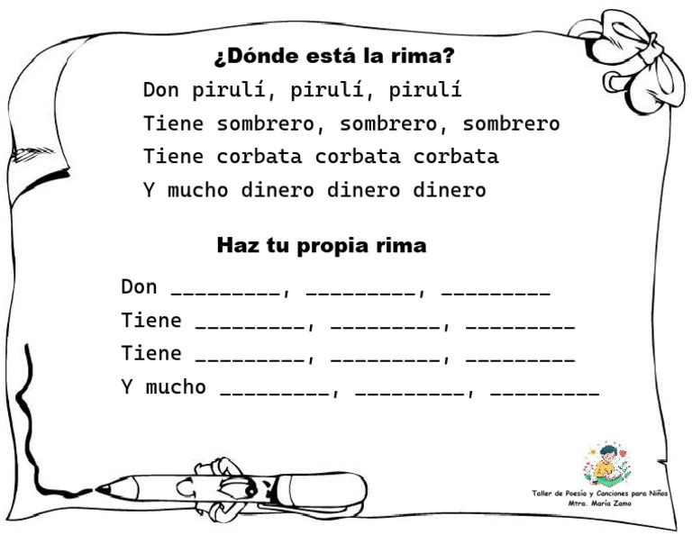 EJERCICO 1 RIMAS | PDF
