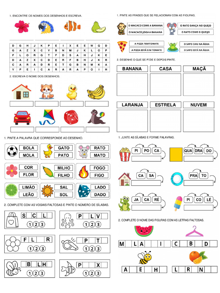 Atividade de Alfabetização 2 | PDF