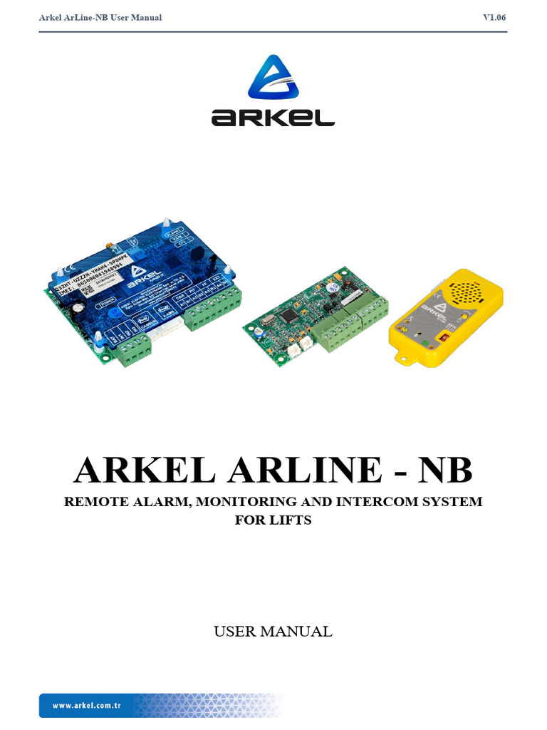 Arkel ArLine-NB User Manual.V106.En | PDF | Elevator | Loudspeaker