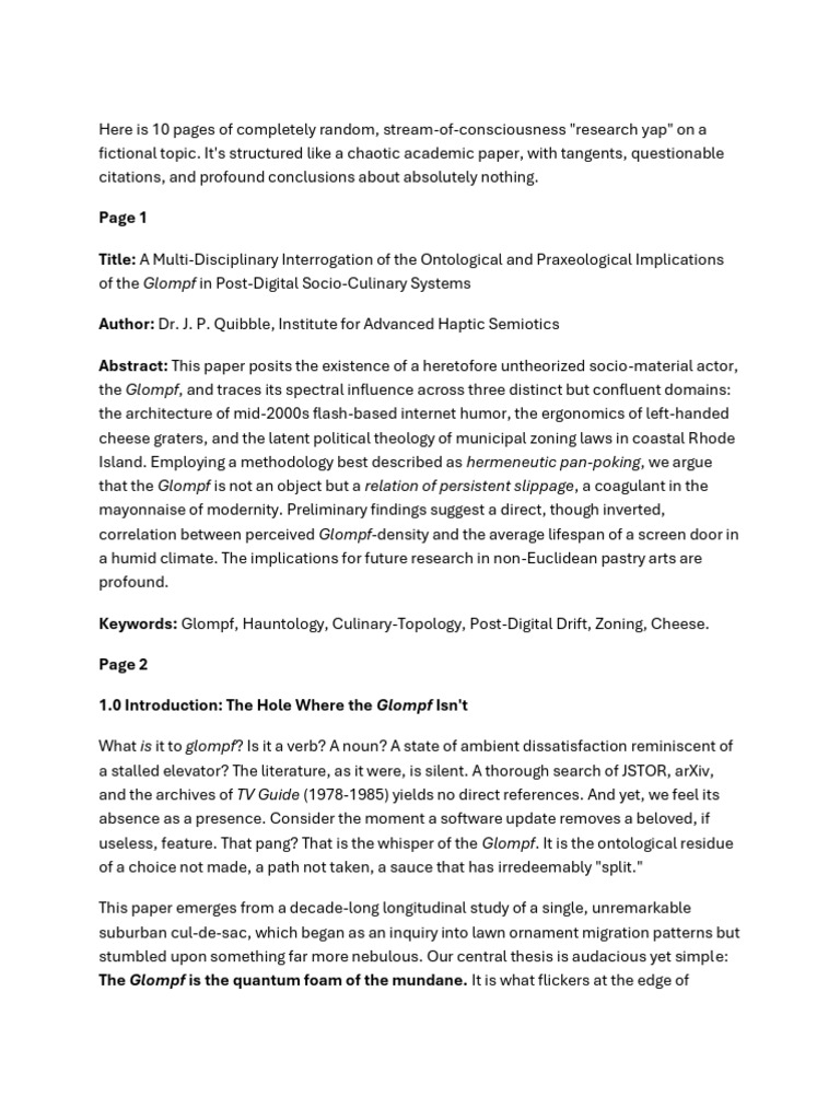 Here Is 10 Pages of Completely Random | PDF