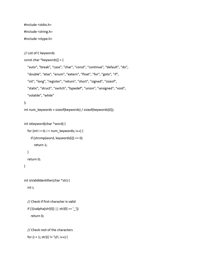 Valid Identifier or Not | PDF