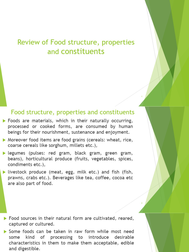 BCH 423 Food Structure, Properties and Constituents | PDF | Fatty Acid ...