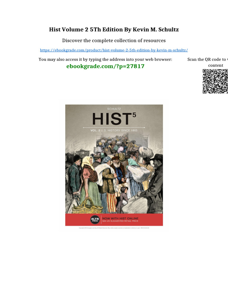 HIST Volume 2 5th Edition by Kevin M. Schultz download full chapters ...