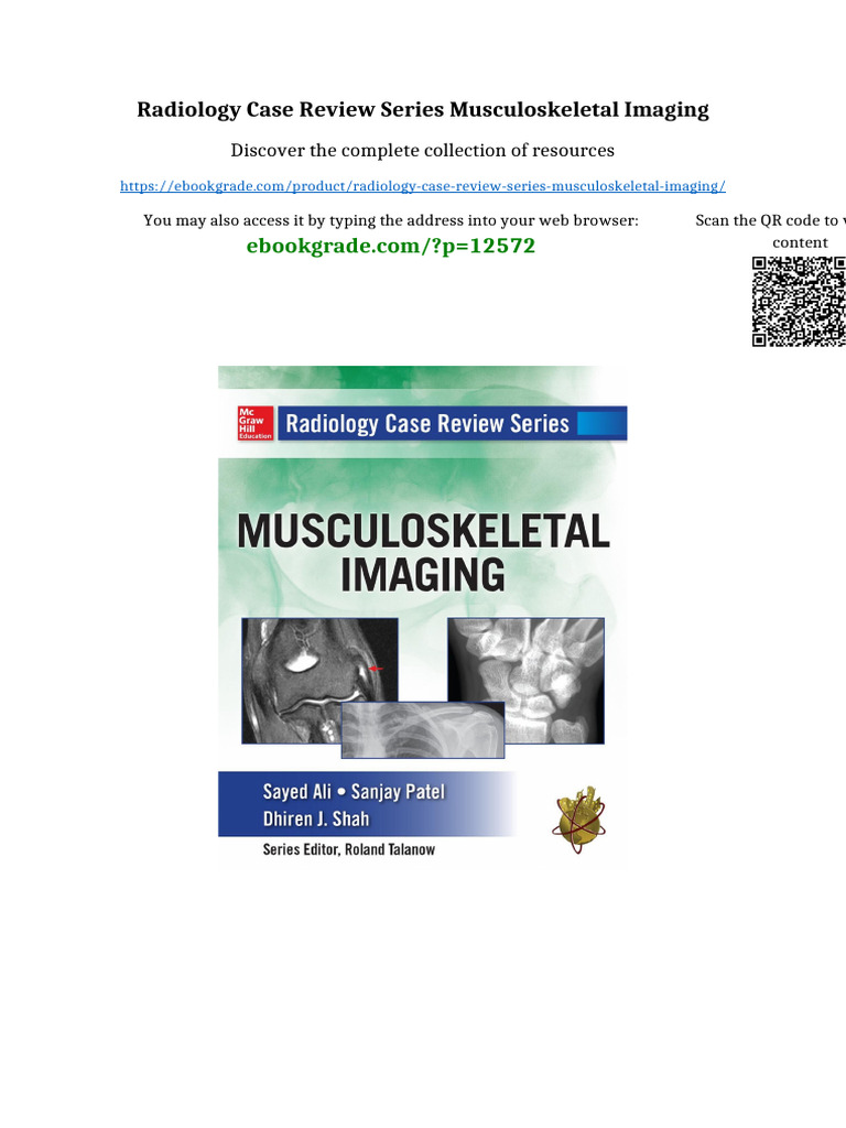 Radiology Case Review Series Musculoskeletal Imaging Full Chapters ...