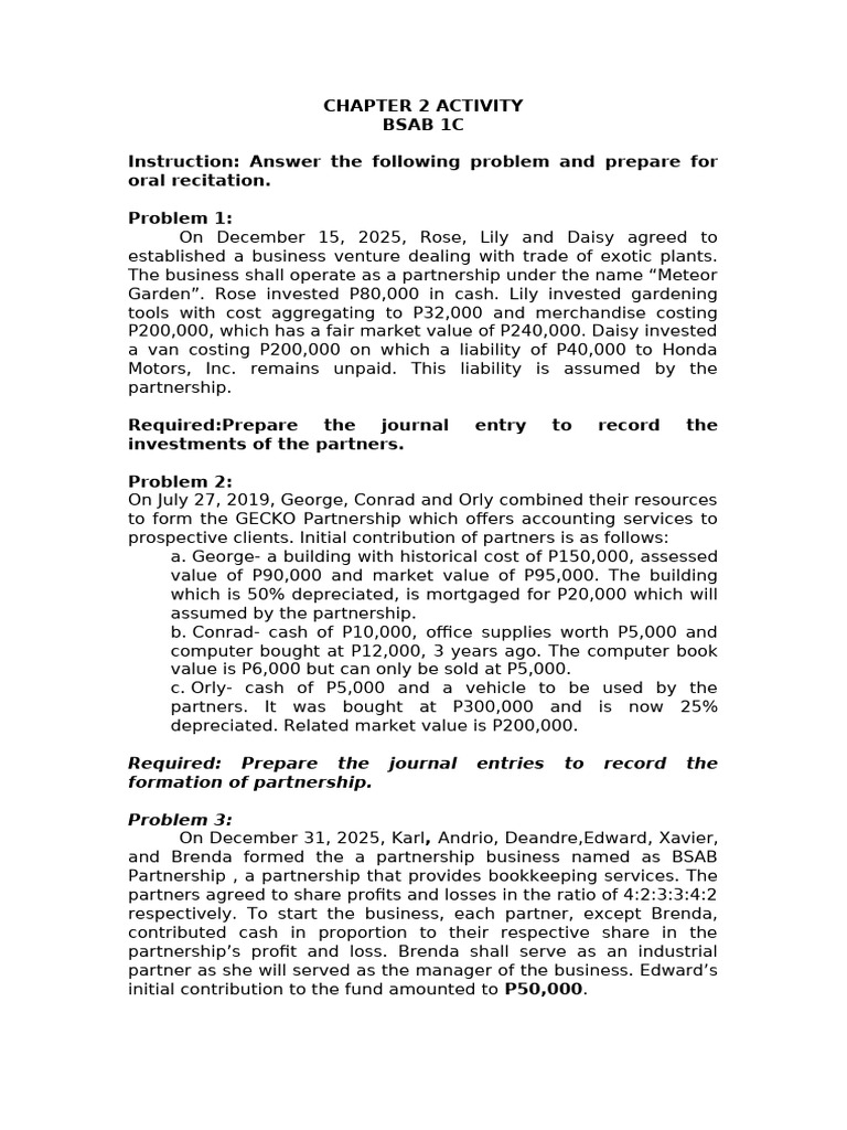 Ch02 Activity | PDF