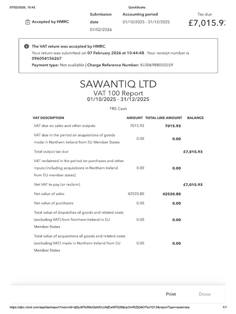 VAT Receipt QE Dec 25 | PDF