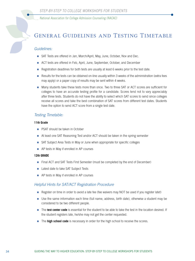 16-General Testing Guidelines | PDF | Sat