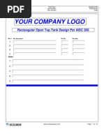 Rectangular Tank Mathcad