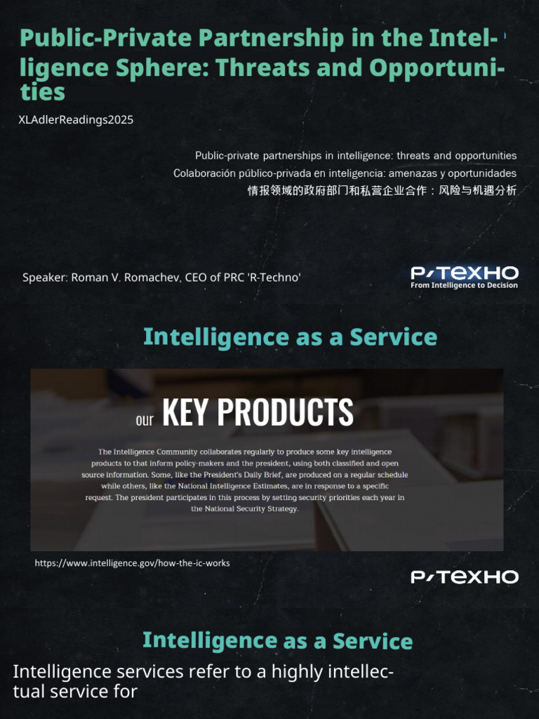 Public Private Partnership in The Intelligence Sector Threats - en ...