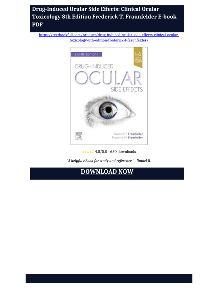 Drug-Induced Ocular Side Effects: Clinical Ocular Toxicology 8th ...
