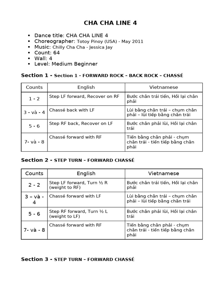 cha cha 4 | PDF