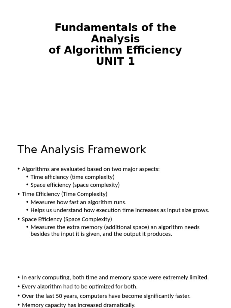 Fundamentals of The Analysis | PDF | Time Complexity | Multiplication