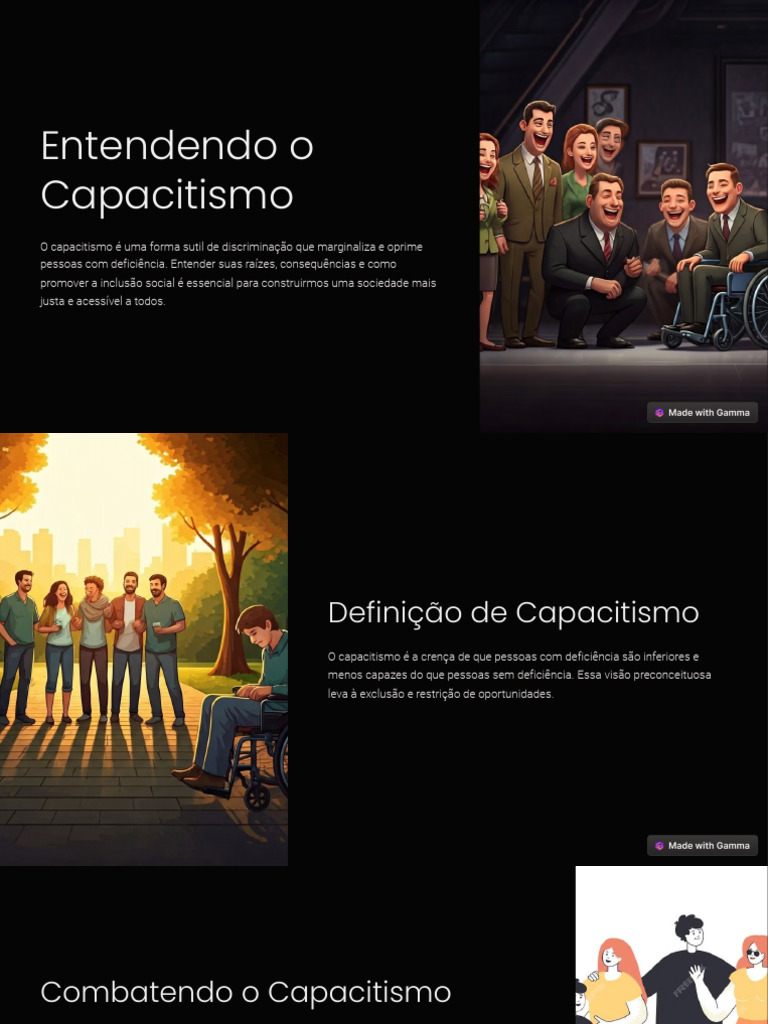 Entendendo o Capacitismo | PDF | Preconceitos | Acessibilidade