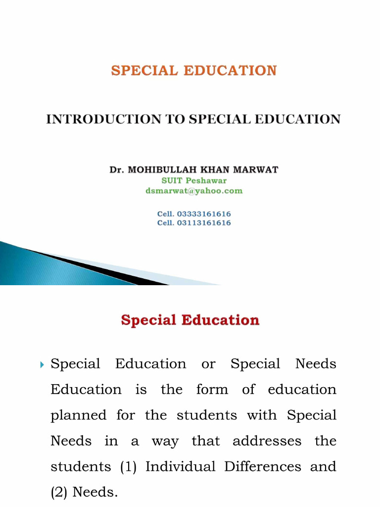 Special Education 1 | PDF
