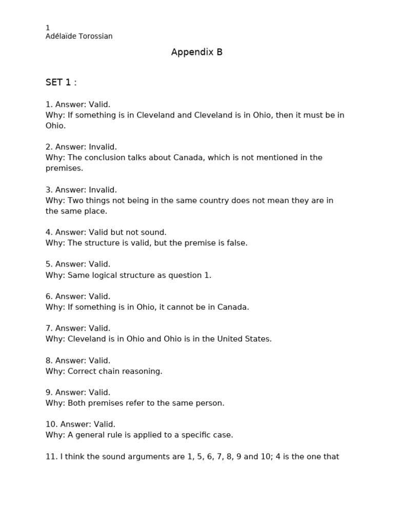 Exercises Appendix B | PDF
