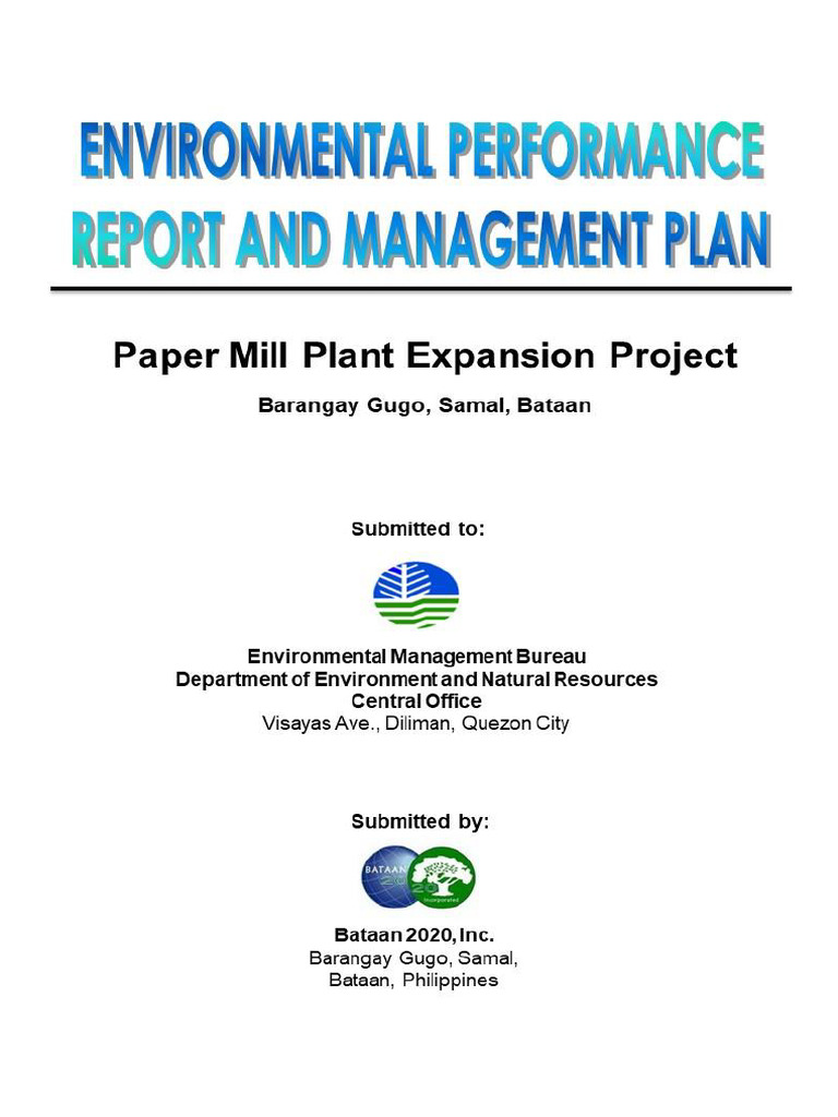 Bataan 2020 Paper Mill Overview | PDF | Waste | Risk Assessment
