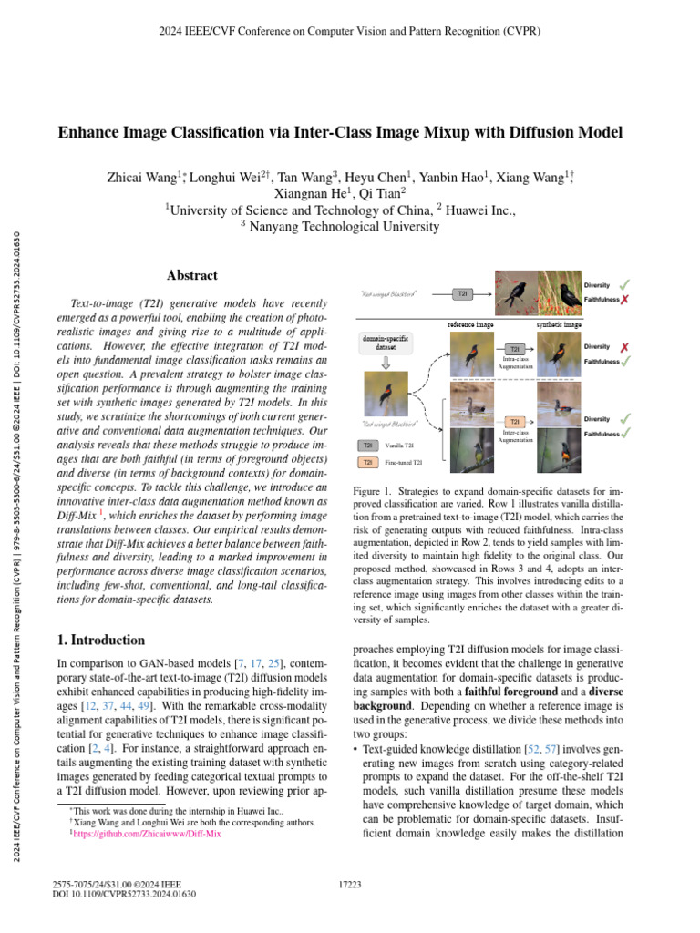 [CVPR'24] Mixup With Diffusion Model | PDF | Sampling (Statistics ...