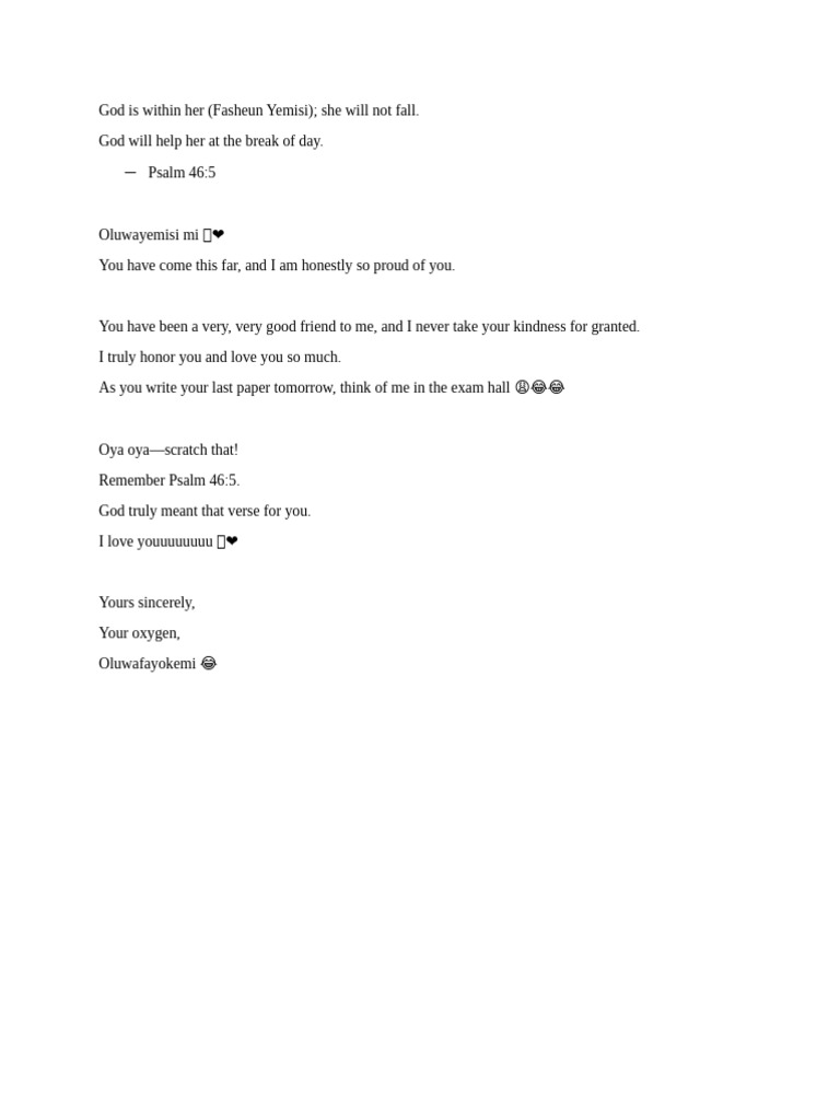 Customised Exam Care Package | PDF