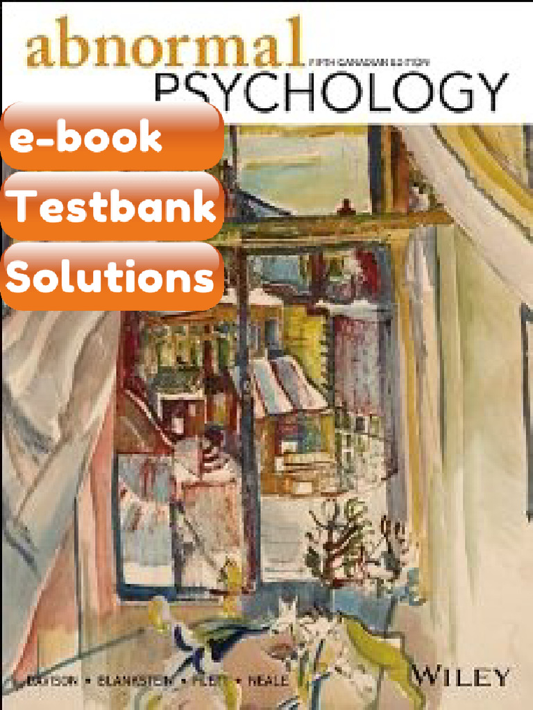 eBook & Testbank Abnormal Psychology 5th Edition Gerald C Davison | PDF ...