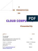 Cloud Computing Basics To Platforms