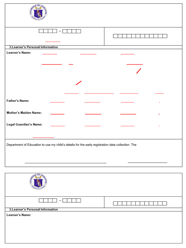 Early Registration Form v2 | PDF