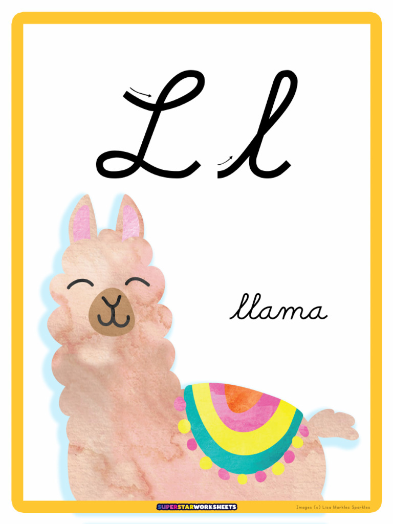 Cursive Chart Letter L | PDF