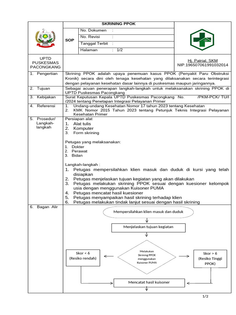 Sop KTR | PDF