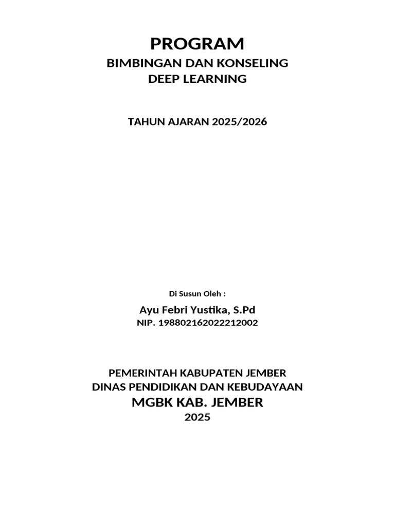 1 Program BK 2025-2026 | PDF
