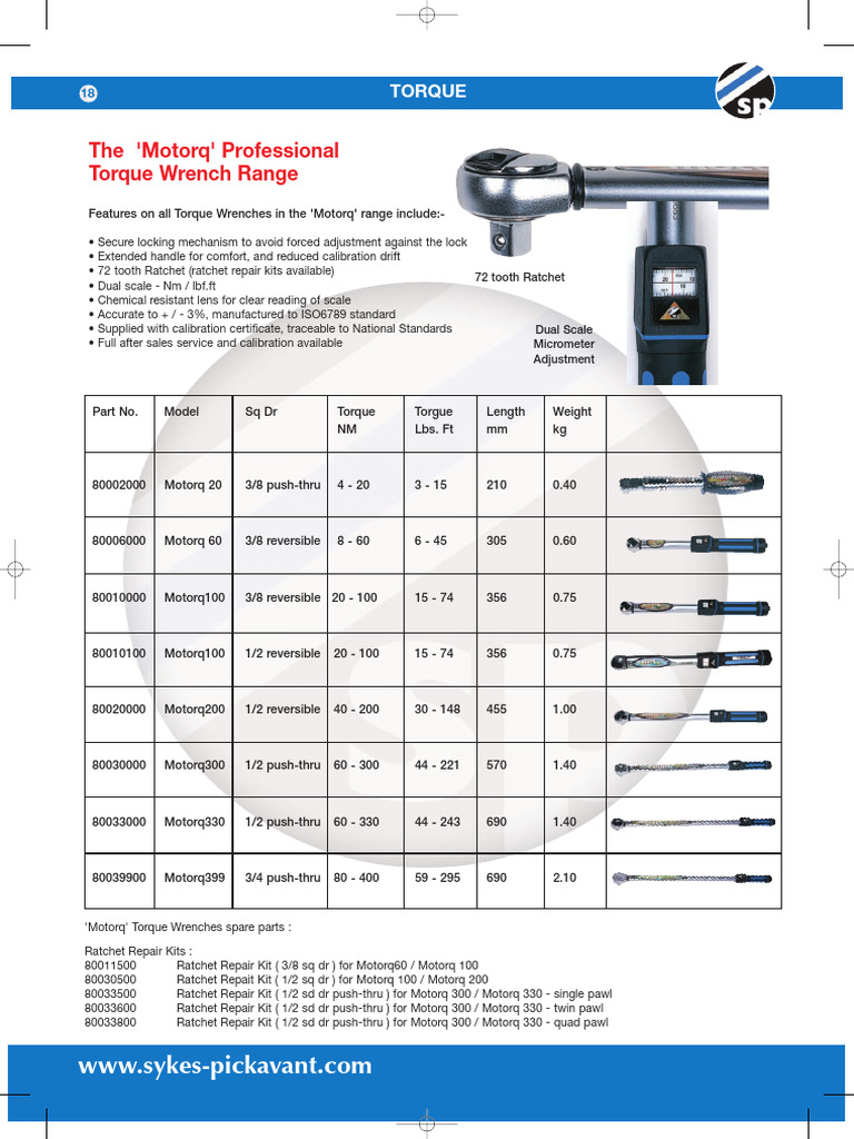 Torque Control - Torque Wrenches & Torque Multipliers | PDF ...